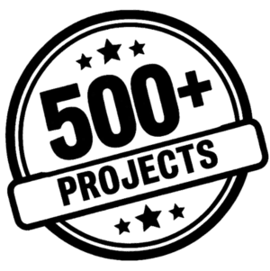 500+ projects