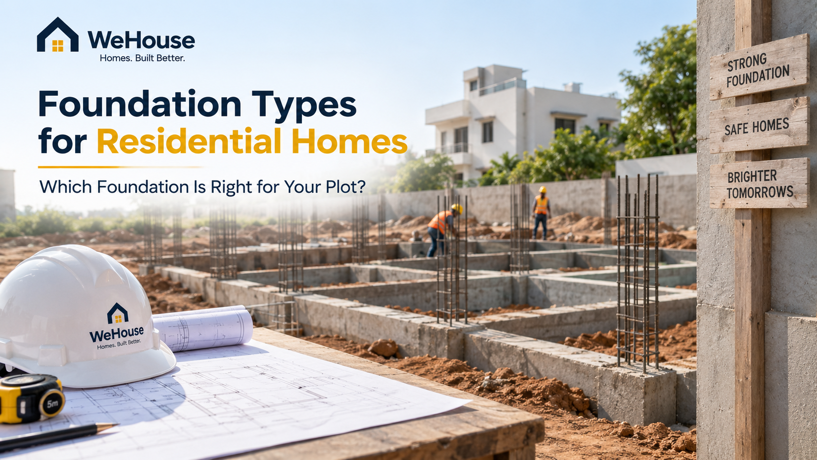 Foundation Types for Residential Homes: Which Foundation Is Right for Your Plot? | WeHouse