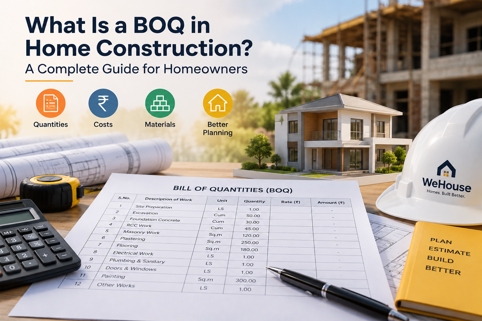 What Is a BOQ in Home Construction? A Complete Guide for Homeowners